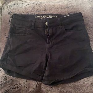 American eagle black jeans shorts